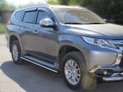 Обвод штатного порога d-43 для автомобиля Mitsubishi Pajero Sport 2021-наст.вр. арт. MPS21_2, 
Технотек