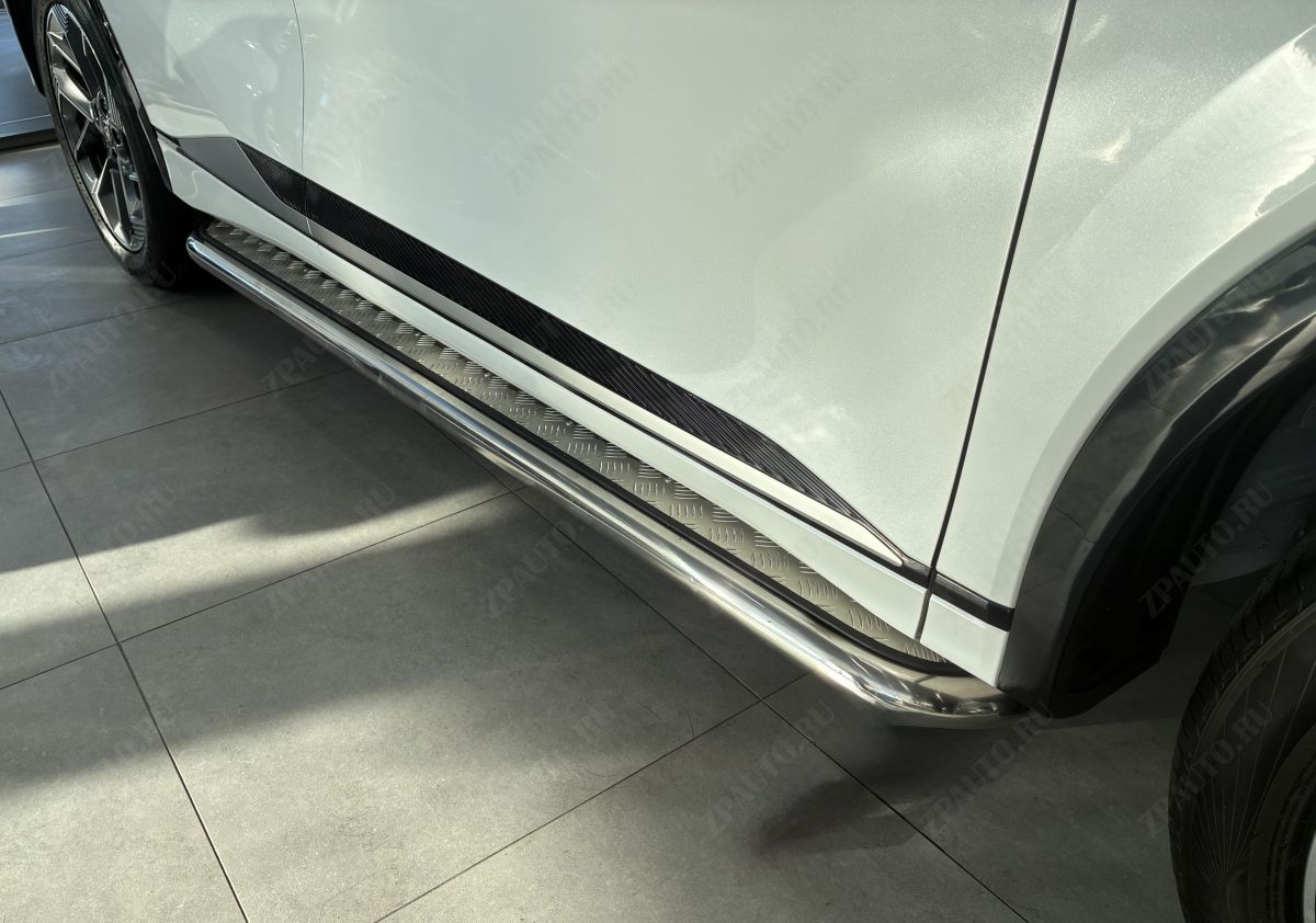 Пороги с накладным листом для автомобиля CHANGAN CS75 Plus IV 2025г арт. CGCS75P.25.41