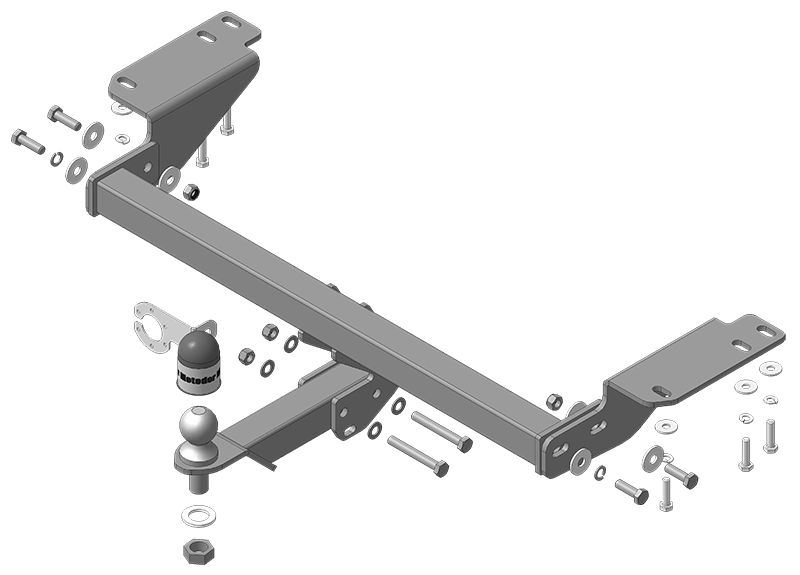 Фаркоп для Haval H2, тип шара E, Motodor арт. 93105-E