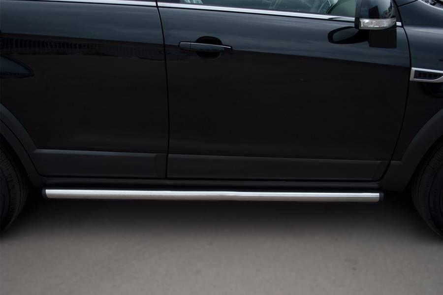 Пороги труба d63 вариант 2 для Chevrolet Captiva 2012, Руссталь CHCT-0008282