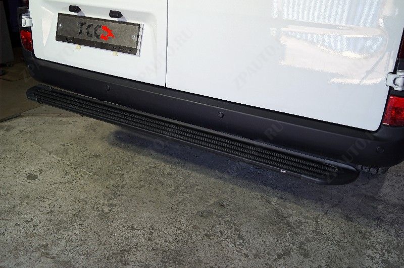 Задняя подножка алюминиевая ''Slim line Black'' 1720 мм Sollers Atlant (L2H1)2023- арт. SOLAT23-02B