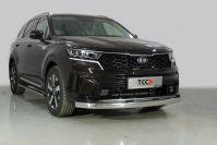 Защита передняя нижняя (овальная) 75х42 мм для автомобиля Kia Sorento 2020- TCC Тюнинг арт. KIASOR20-17