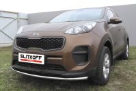 Защита переднего бампера d42 Kia Sportage (2016-2021) , Slitkoff, арт. KSP16-002