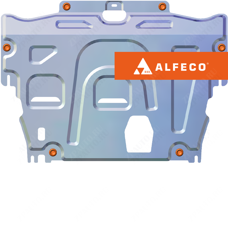 Защита  картера и КПП Volvo XC70 2007-2016 V-all , ALFeco, алюминий 4мм, арт. ALF0710al-6