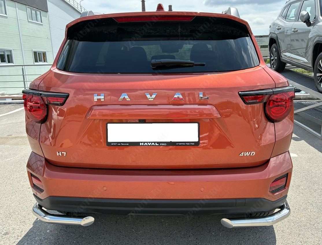 Защита заднего бампера  угловая для автомобиля Haval H7 2025 арт. HVH7.25.18