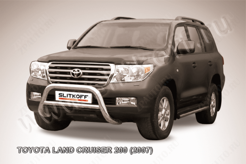 Кенгурятник d76 низкий Toyota Land Cruiser 200 (2007-2012) , Slitkoff, арт. TLC2-008