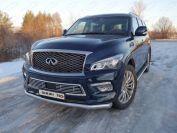 Решетка радиатора нижняя 12 мм для автомобиля Infiniti QX 80 2014-2018, TCC Тюнинг INFQX8014-04