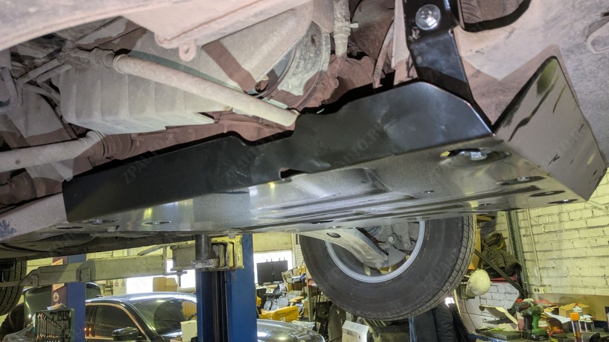 Защита картера и КПП для FORD Transit Custom China Market 2023 - V-2.0 AT FrontWD, Sheriff, сталь сталь 2,5 мм, арт. 08.6481