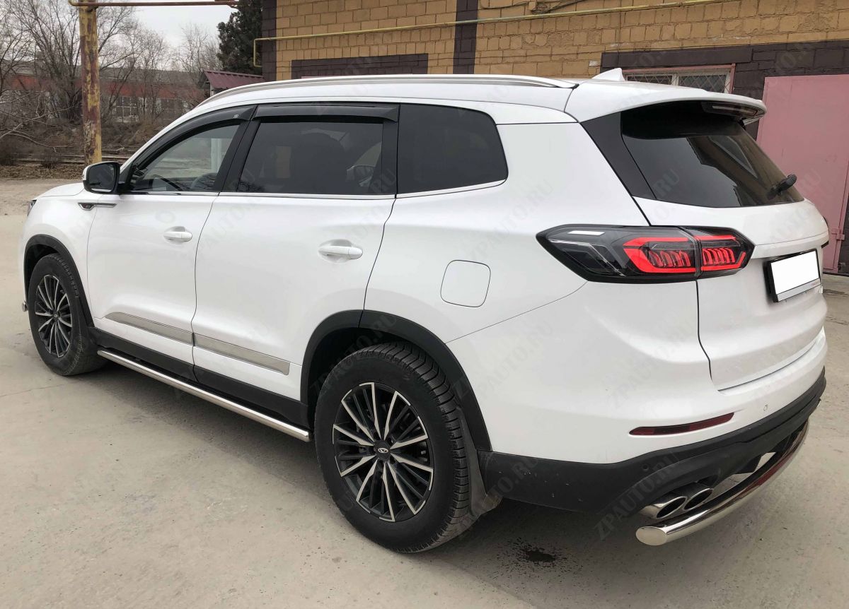 Защита штатного порога труба для автомобиля XCITE X-Cross 8 2025 арт. XCX-CR.8.25.32