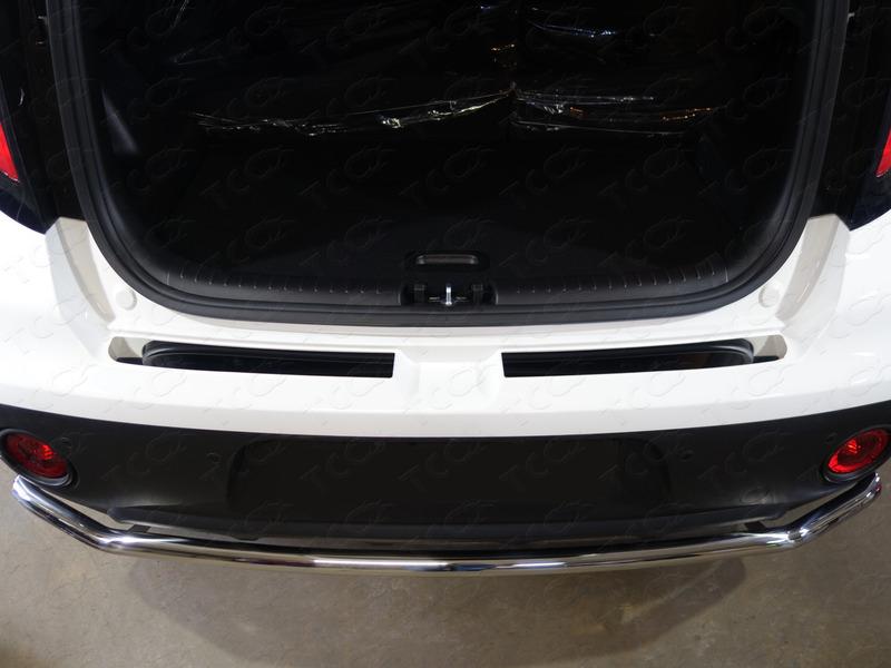 Накладка на задний бампер (лист зеркальный) 2шт для автомобиля Kia Soul 2017-