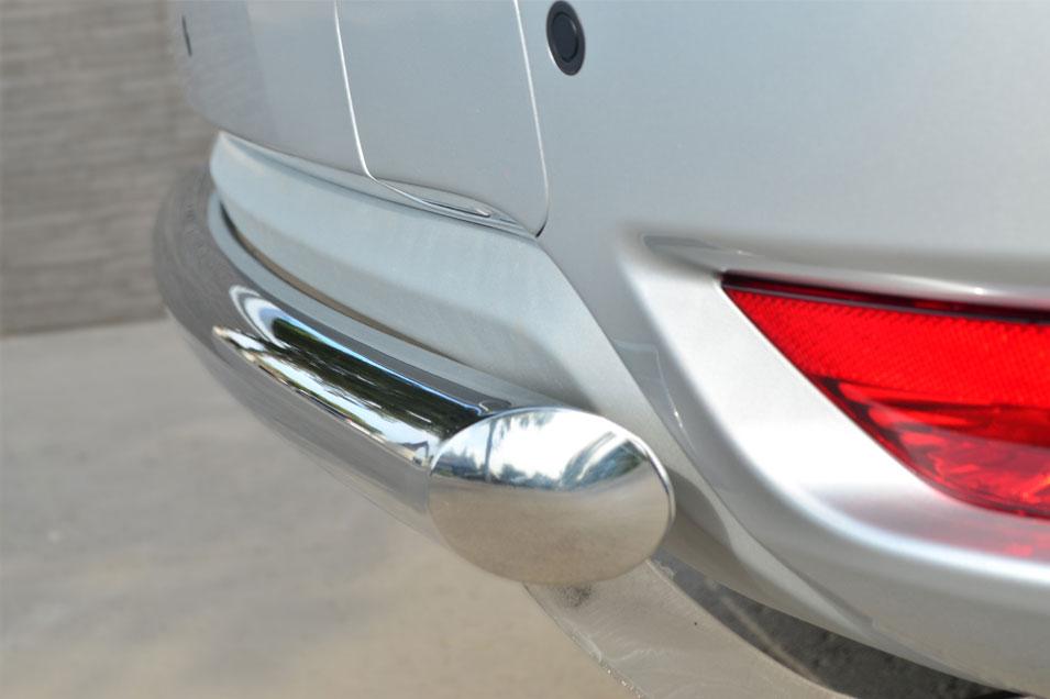 Защита заднего бампера d57 для Nissan Terrano 2014, Slitkoff NTRZ-001799