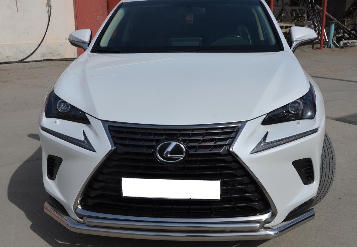 Защита переднего бампера двойная для автомобиля Lexus NX 2017 арт. LNX.200.17.03, Россия