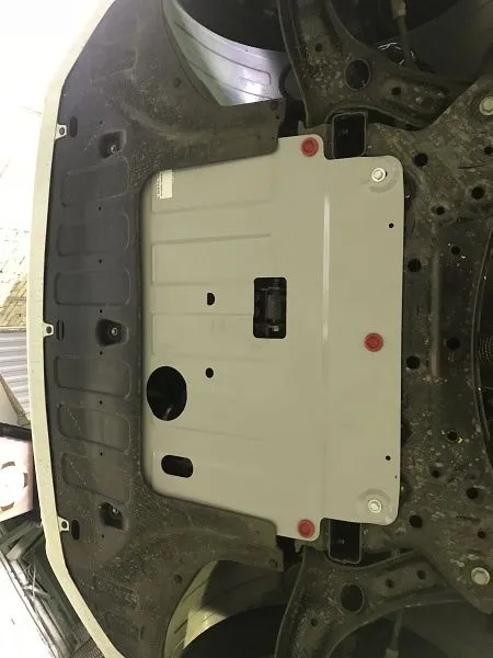 Защита картера и КПП для HYUNDAI Solaris  2017 - V-1,4 АТ; 1,6 АТ; 1,6 МТ;, Sheriff, алюминий AL 3 мм, арт. 10.SL 9009