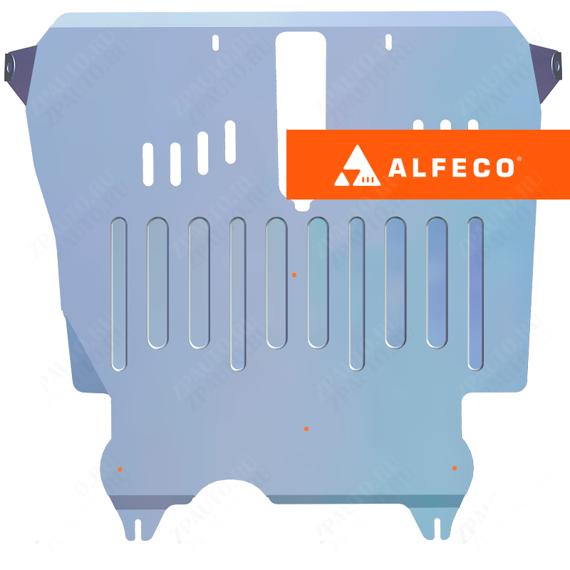 Защита  картера и КПП Toyota Ipsum 1996-2001 V-2,0 2WD , ALFeco, алюминий 4мм, арт. ALF2431al