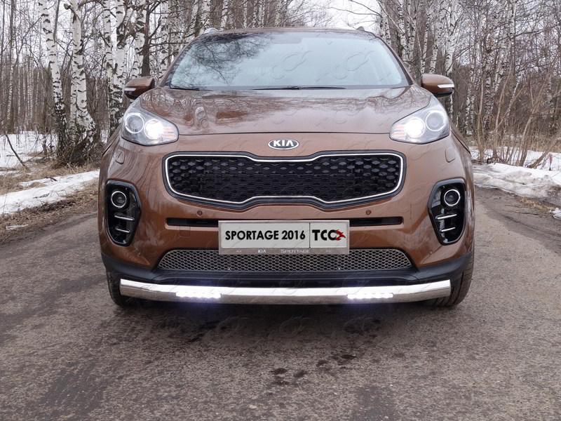 Решетка радиатора (лист) для автомобиля Kia Sportage (QL) 2016-2018, TCC Тюнинг KIASPORT16-06