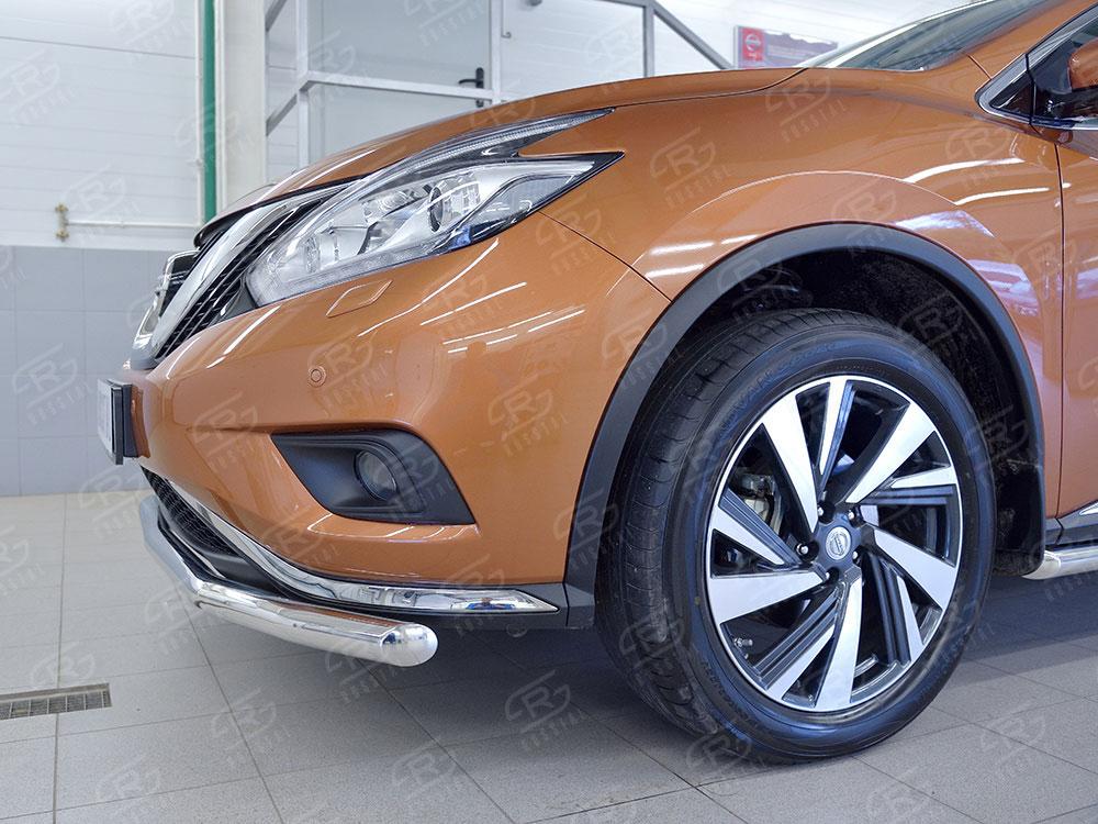 Защита переднего бампера d57 для Nissan Murano 2016, Slitkoff NMUZ-002401