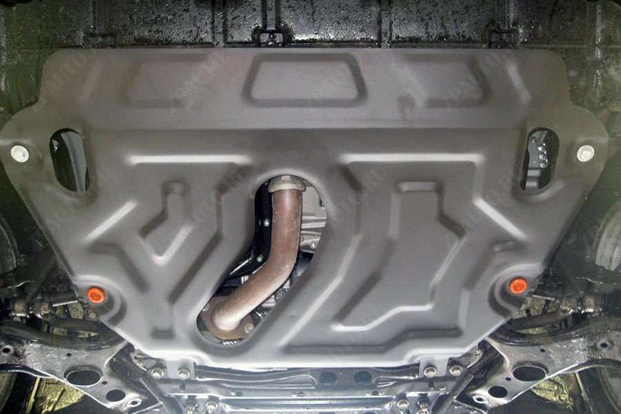 Защита  картера и кпп  для Toyota Rav4 III (XA30) 2010-2012  V-2,4 , ALFeco, алюминий 4мм, арт. ALF2465al-2