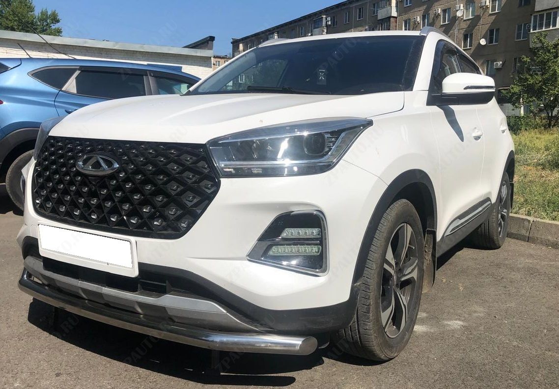 Защита переднего бампера для автомобиля Chery Tiggo 4 Pro 2022 арт. CHTGP.4.22.01