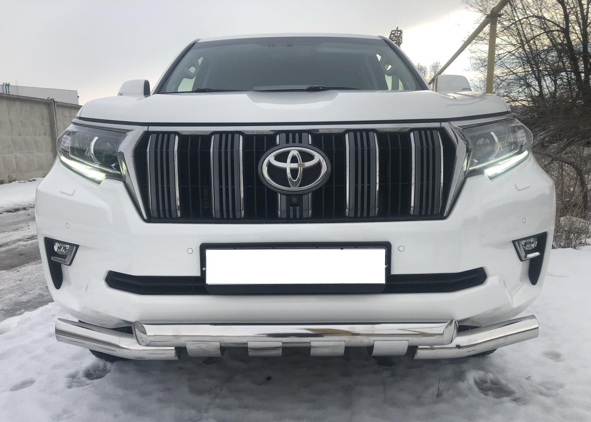 Защита переднего бампера (G) Toyota Land Cruiser 150 Prado 2017, TLCP150.17.05, Россия