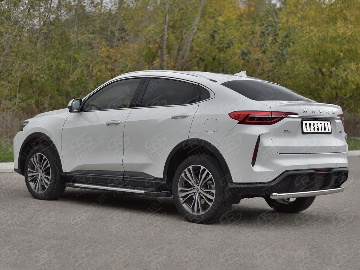 HAVAL F7X 4WD 2022- Защита заднего бампера d57 дуга HF7XZ-004007