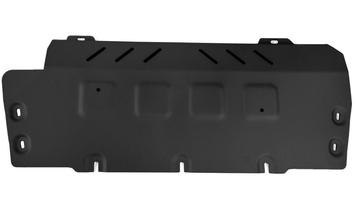 Защита радиатора Rival (черная) для Mercedes-Benz G-klasse W464 2018-н.в., штампованная, алюминий 4 мм, без крепежа, 3.3951.1