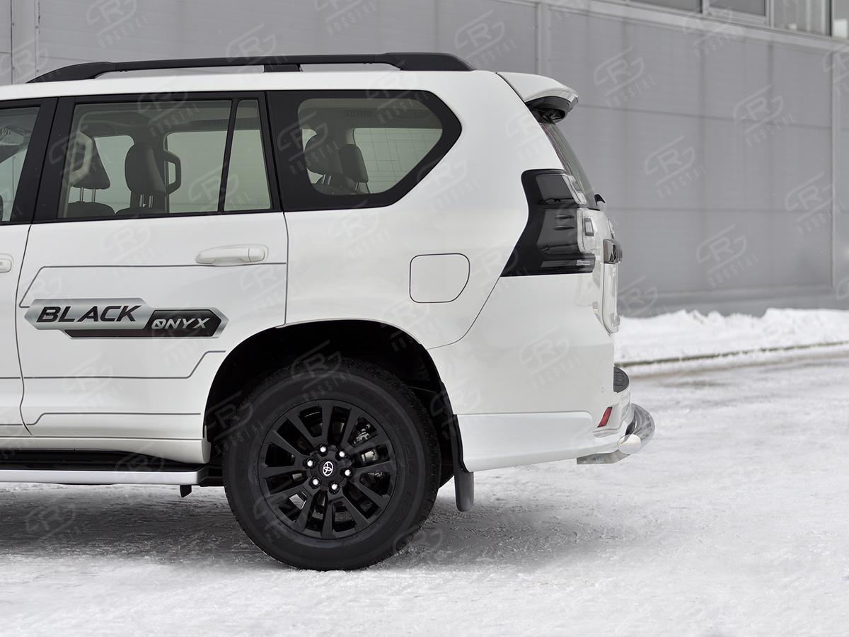 TOYOTA LC PRADO 150 BLACK ONYX 2020- Защита заднего бампера d57 секции(укороченная) LCPZ-003553