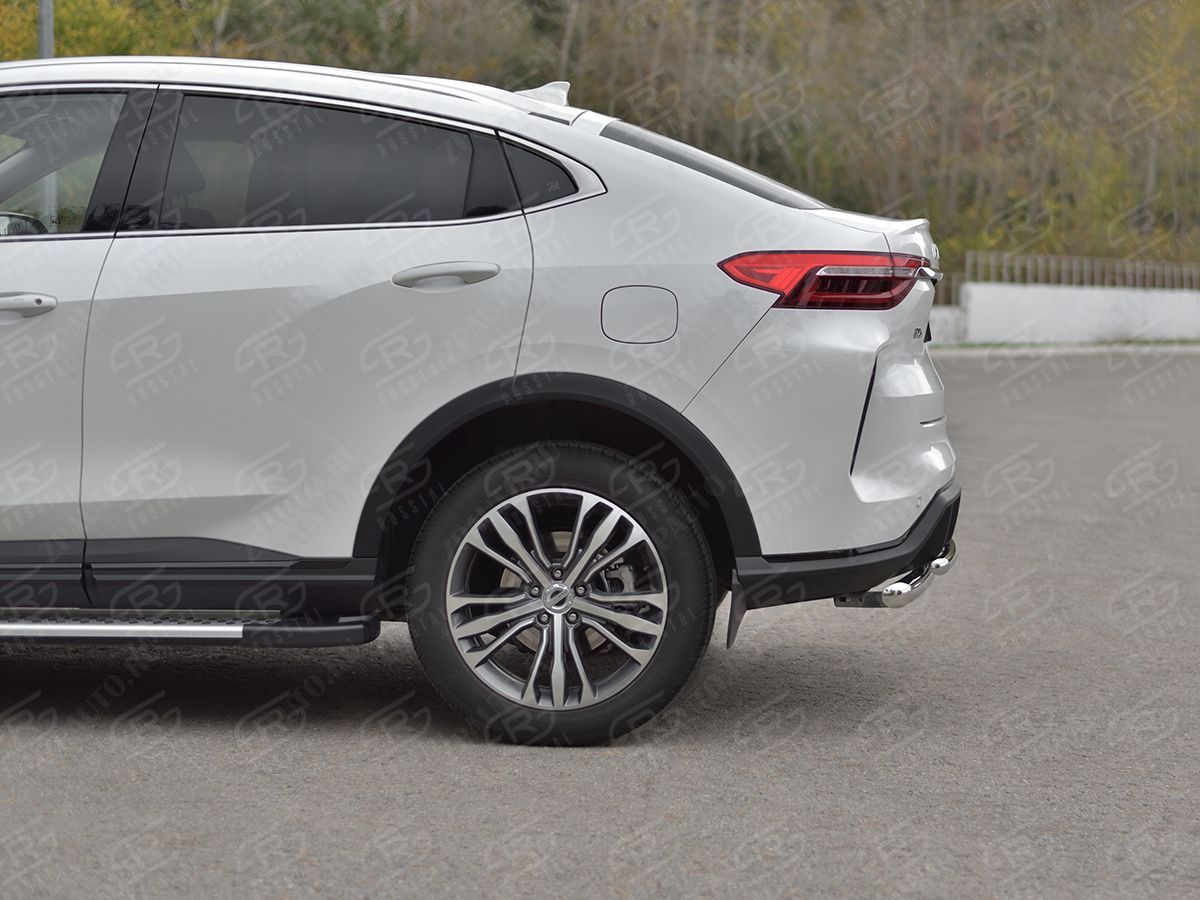 HAVAL F7X 4WD 2022- Защита заднего бампера d57 дуга-d42 дуга HF7XZ-004008