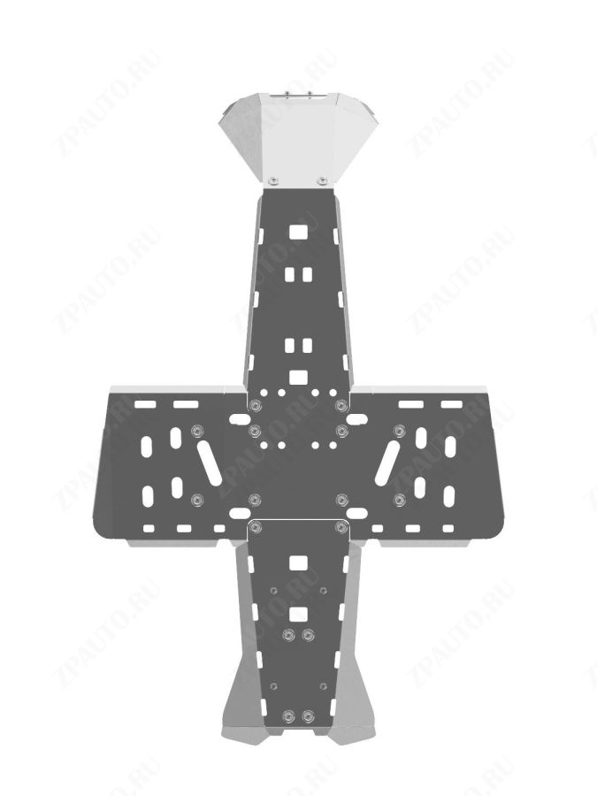 Защита днища для CAN-AM Outlander G2 2017-19, алюминий 4 мм, STORM, арт. 2177