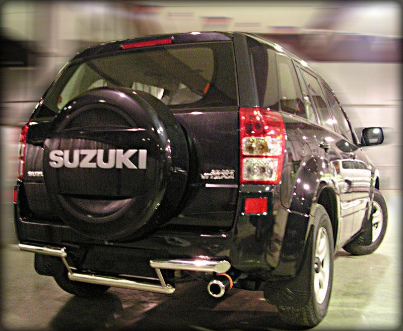 Защита заднего бампера (5 дв.) для Suzuki Grand Vitara 5d 2005-2007, Технотек GVN_9