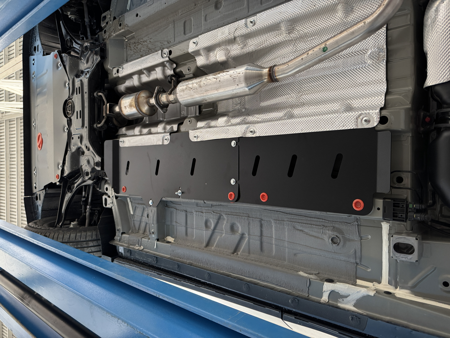 GAC GS4 2025- V-1,5T FWD защита тормозной магистрали (2 части), ALFeco, сталь, 2 мм, арт. ALF4909st