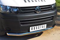 Защита переднего бампера d63 для Volkswagen Transporter T5 2010, Руссталь VTKZ-001395