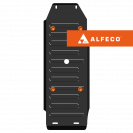 Mitsubishi Pajero Sport II 2008-2015 V-all защита топливного бака, ALFeco, сталь, 2 мм, арт. ALF1457st