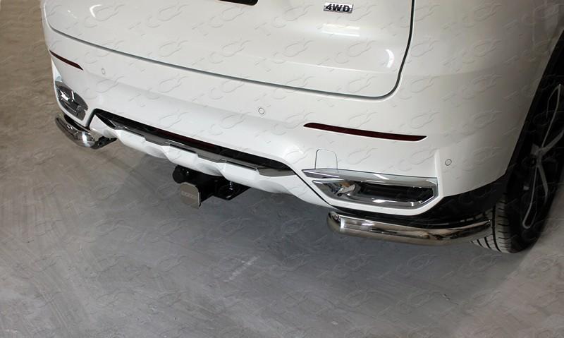 Защита задняя (уголки) 60,3 мм для автомобиля HAVAL F7 2019- (1,5 л., 4WD) TCC Тюнинг арт. HAVF719-37