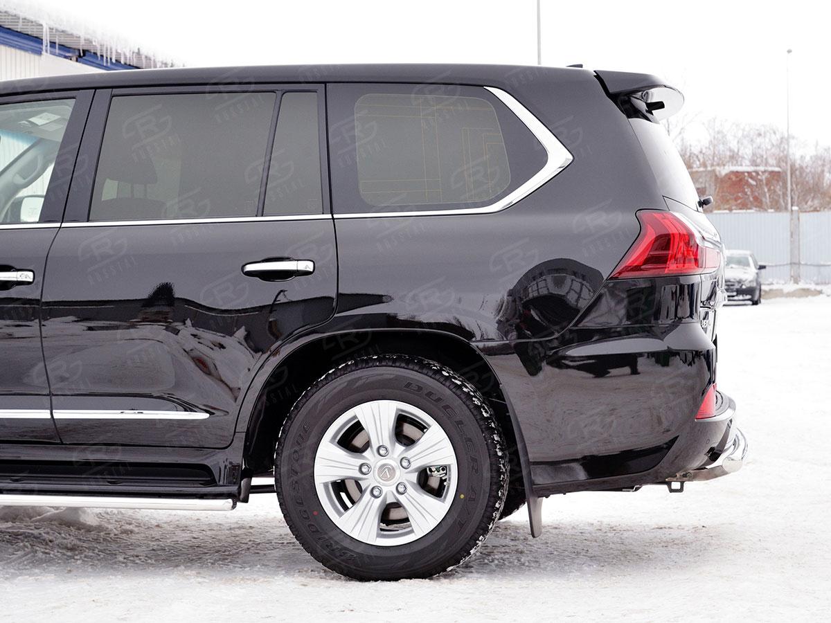 Защита заднего бампера d57 Lexus LX570/LX450d 2015, Slitkoff LLX4Z-002520