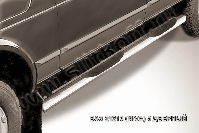 Пороги d76 с проступью Lada Niva 21213 5-дверная (1993-2023) , Slitkoff, арт. Nivd005