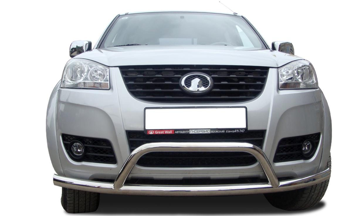 Защита переднего бампера радиус + низкая скоб d60 для Great Wall Wingle 5 2011, GWWN.11.78, Россия