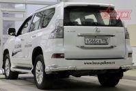 Защита задняя уголки d76/42 двойная для Lexus GX460 2014-, Lexus GX46.76.1935