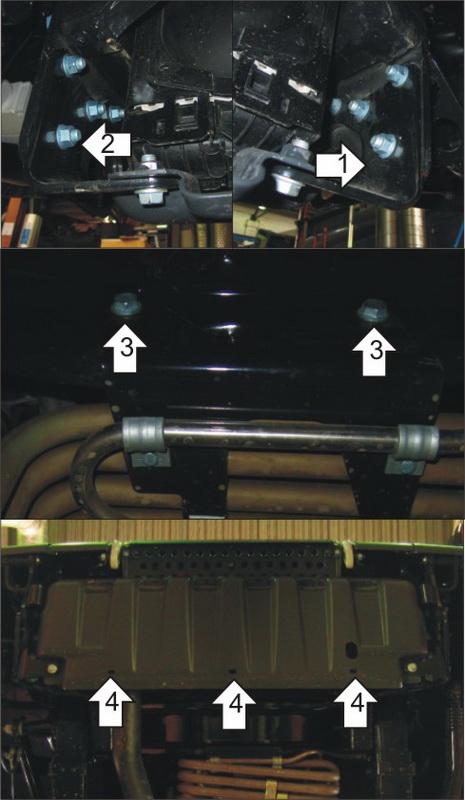 Защиты Грузовые Motodor (Радиатор), 4 мм, Сталь для MAN TGS 2007- арт. 24805