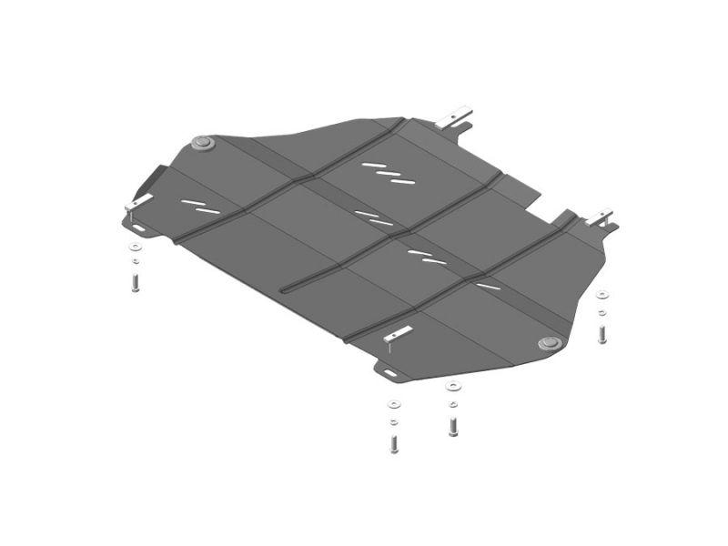 Защита двигателя, кпп стальная Motodor для Volvo XC90 II 2015 2015- (2 мм, сталь), 02621