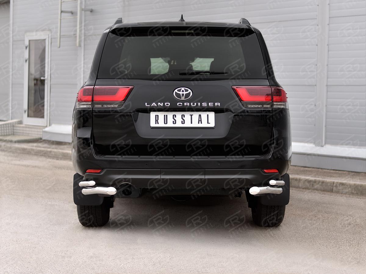 TOYOTA LAND CRUISER 300 2021 - Защита заднего бампера 75х42 дуга TLCZ-003788