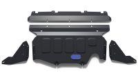 Защита картера Rival (увеличенная) для Subaru Forester V 4WD 2018-н.в., сталь 1.8 мм, с крепежом, штампованная, 111.5439.1