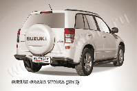 Уголки d57+d42 двойные черные Suzuki Grand Vitara (2012-2015) , Slitkoff, арт. SGV12008B