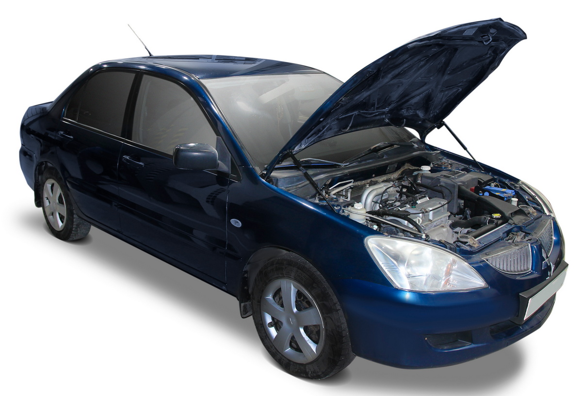 Амортизаторы капота АвтоУпор (2 шт.) Mitsubishi Lancer IX/IX рест. (2003-2005/2005-2010), Rival, арт. UMILAN021