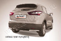 Уголки d57 Nissan Qashqai (2013-2019) Black Edition, Slitkoff, арт. NIQ14-011BE