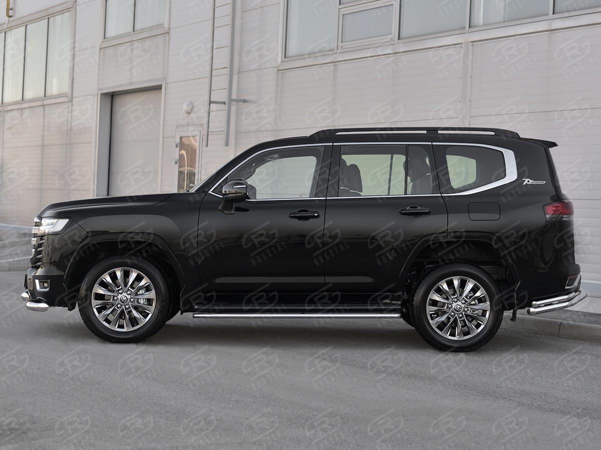 TOYOTA LAND CRUISER 300 2021 - Защита порогов d42 TLCT-003787