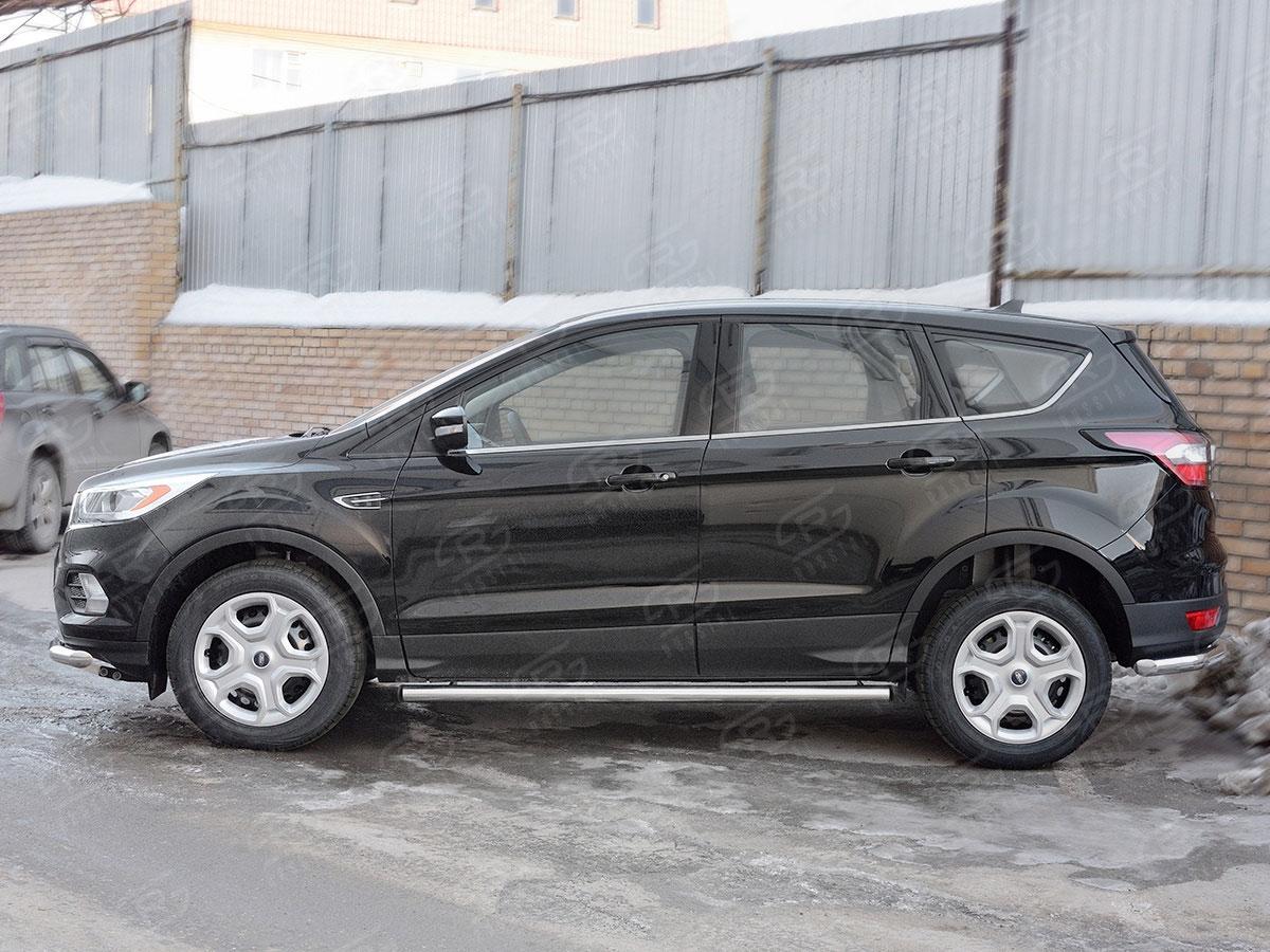 Пороги труба d57 вариант 2 Ford Kuga 2016, Slitkoff FGT-0026012