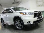Пороги с листом d-53 для Toyota Highlander 2013, Технотек HYG_2014_2 HYG2014_2