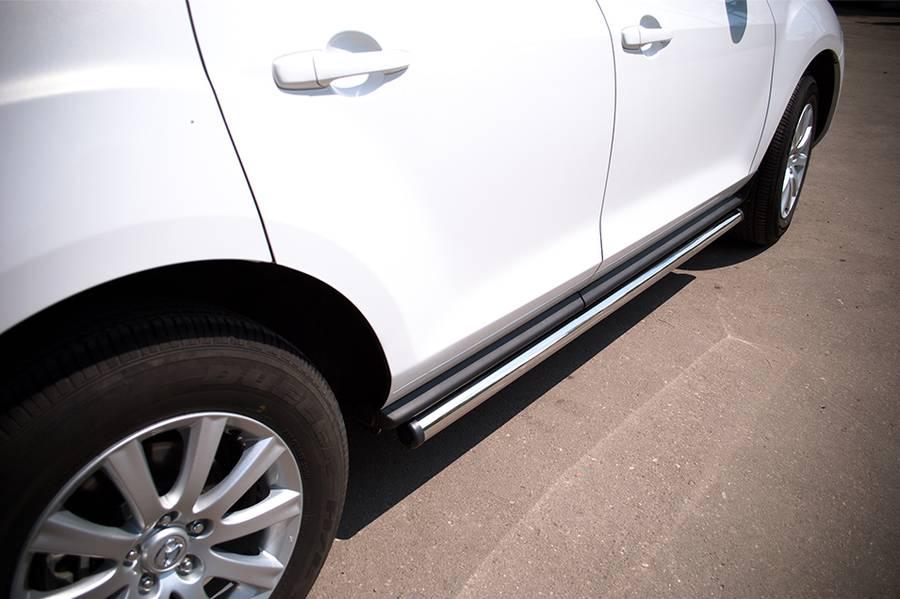 Пороги труба d57 вариант 2 для Mazda CX-7 2010, Slitkoff MC7T-0006432