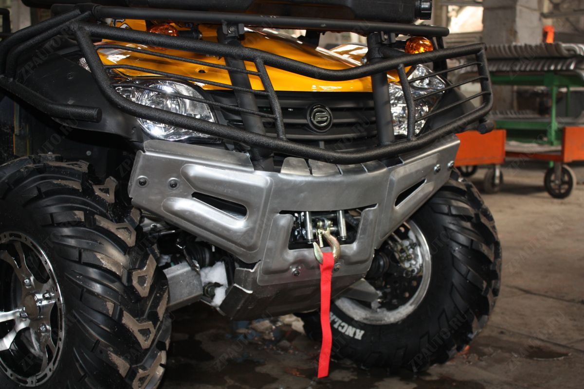 Защита бампера и радиатора квадроцикла CF Moto X6 EFI 2011-, алюминий 4мм, ALFeco, арт. ALF140026al