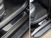 Накладки на пороги (лист зеркальный) для автомобиля Hyundai Tucson 2015-2018